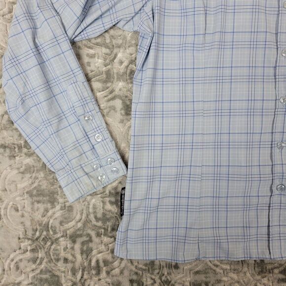 Aero Tech Designs Cycling Shirt Mens XL Blue Cyclewear Button Up  Plaid Vented - Picture 5 of 12